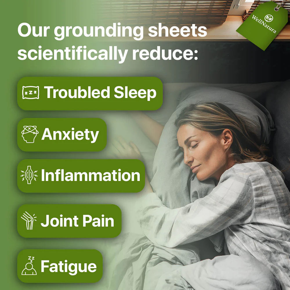 Grounding Sheet for Better Sleep & Health